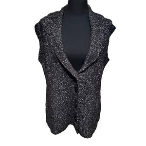 Christopher & Banks Sweater Vest Black sz M